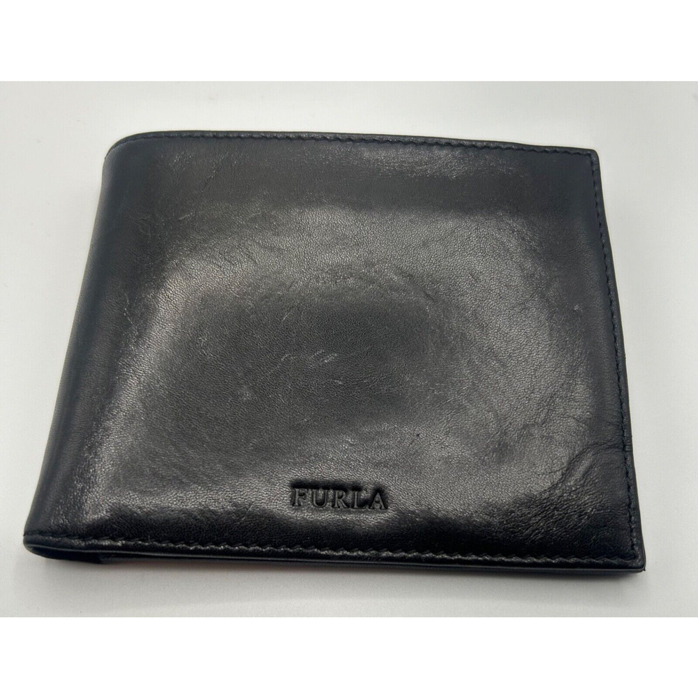 Furla Bi-fold Coin Wallet Black New